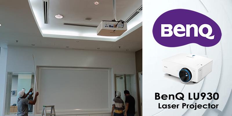 BenQ LU930 and Grandview Projection Screen Corporate Boardroom Installation