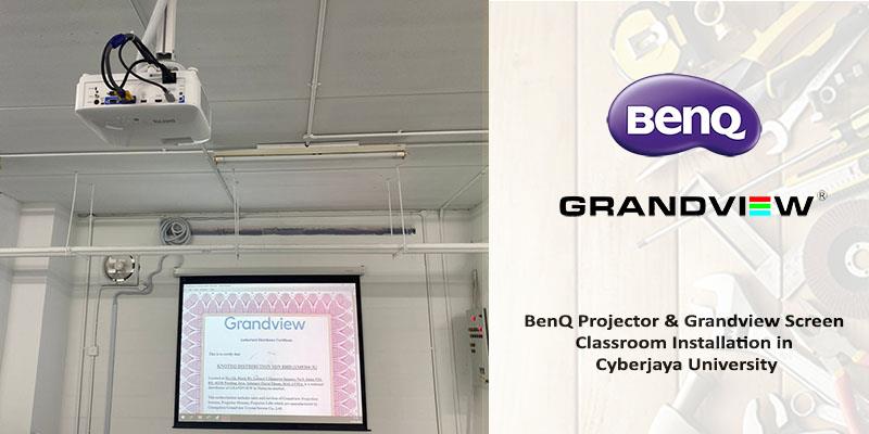 University in Cyberjaya Projector and Motorized Screen Installation